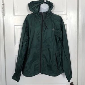 Men’s Northface Green rain jacket